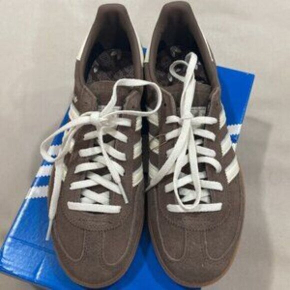 NWT Women's Adidas Handball Spezial Shoes Brown White - Picture 3 of 7